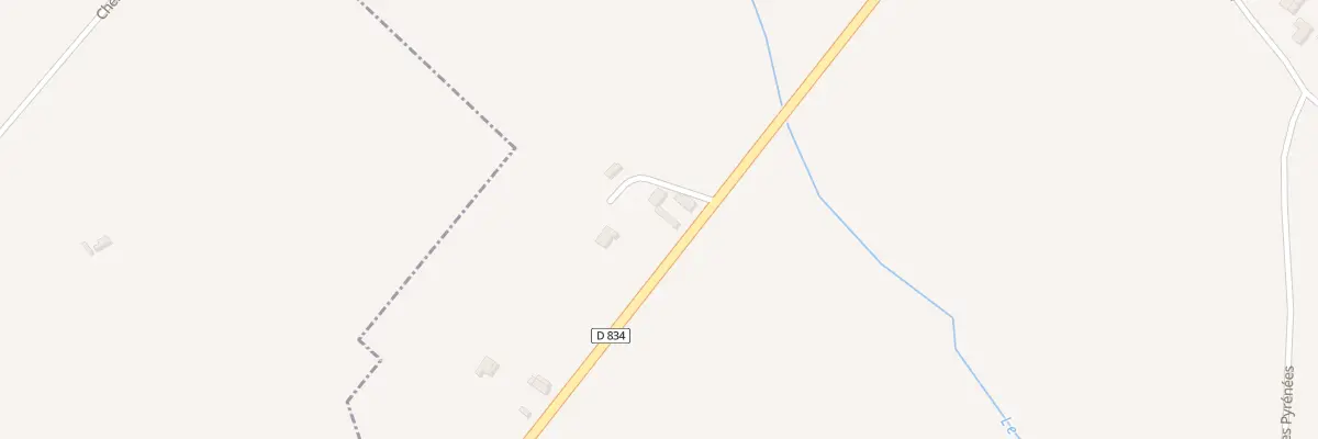 Plan du 7 Rte de Bordeaux à Astis