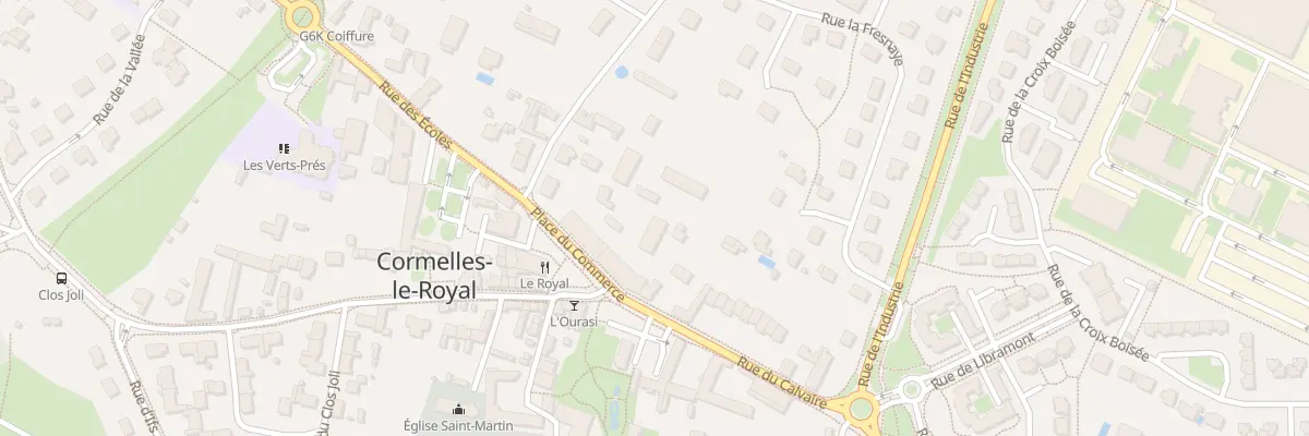 Plan du 5 Pl du Commerce à Cormelles-le-Royal