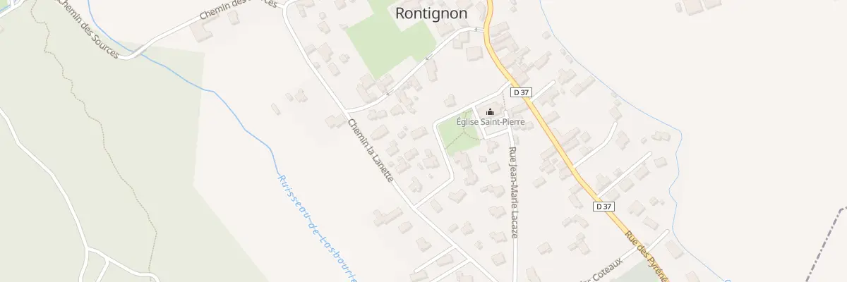 Plan du 6 Rue Saint Pierre à Rontignon