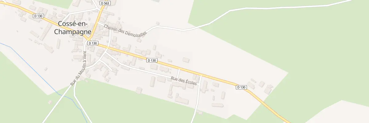 Plan du 19 Rue des Fours à Chaux à Cossé-en-Champagne