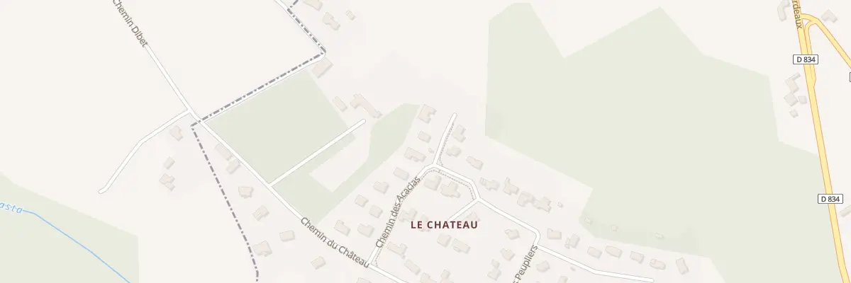 Plan du 1 Imp des Chênes à Astis