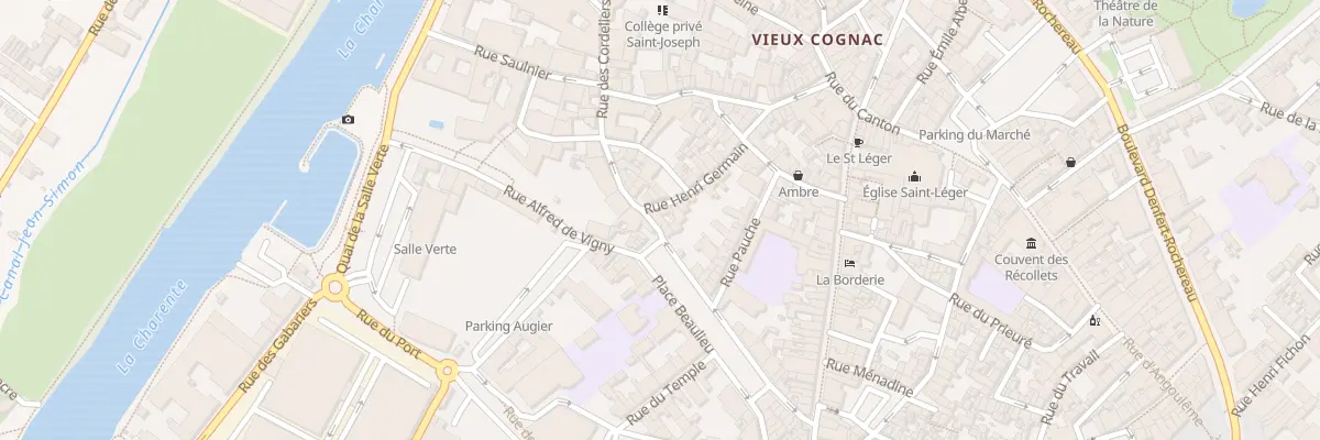Plan du 2 Rue de Lusignan à Cognac