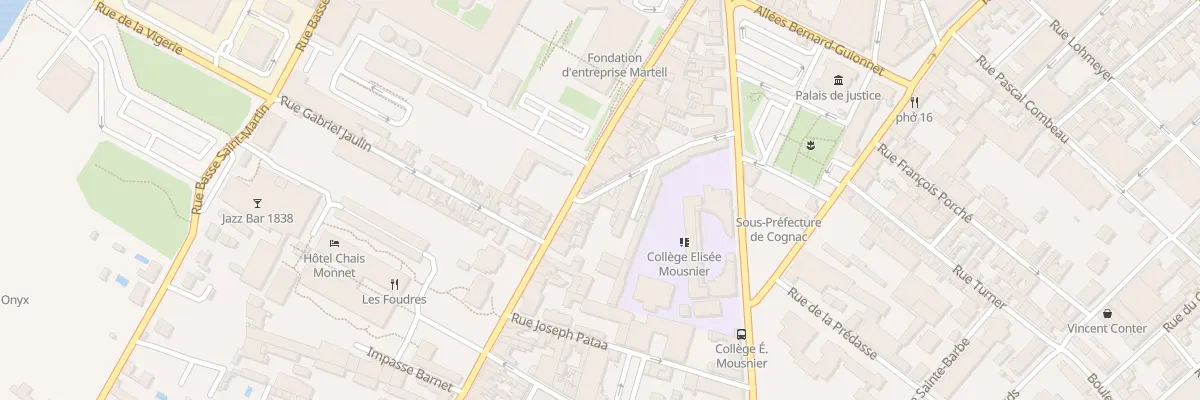 Plan du 8 Rue Bidouard à Cognac