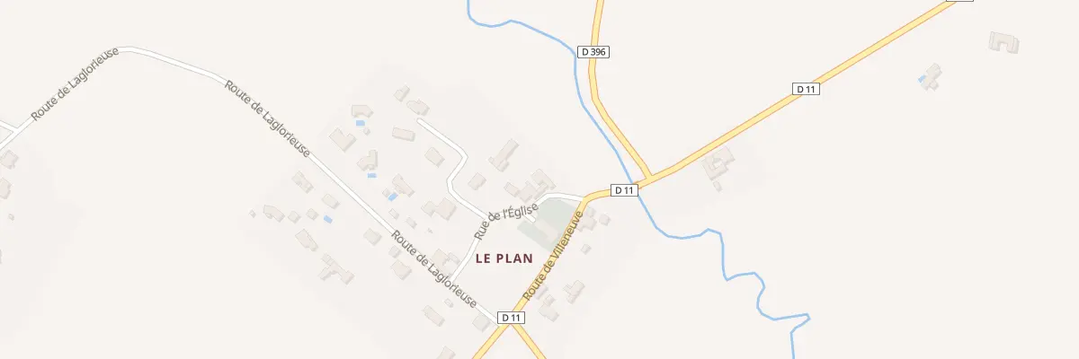 Plan du 30 Rue de l’Eglise à Pujo-le-Plan