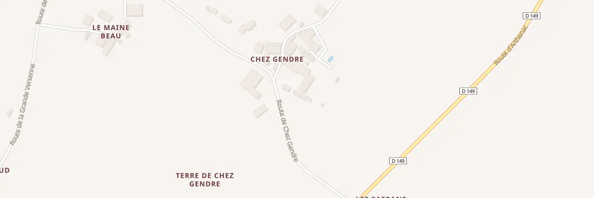 Plan du 2 Rte de chez Gendre à Arthenac