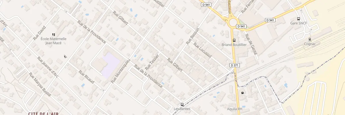 Plan du 65 Rue Gilbert à Cognac