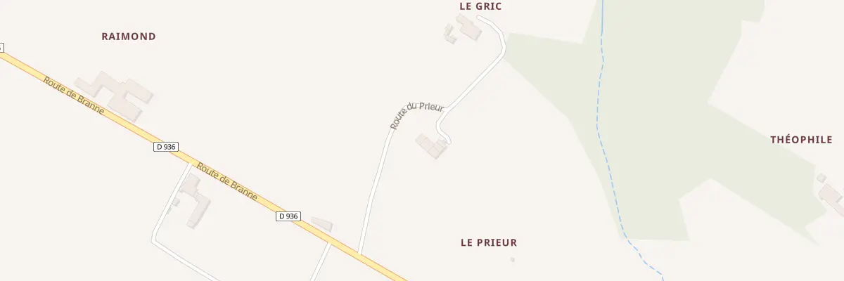 Plan du 1 Rte du Prieur à Baron