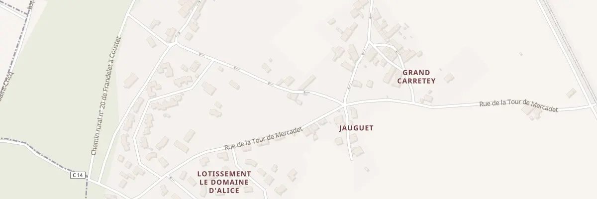 Plan du 127 Le Coustet Sud à Barsac