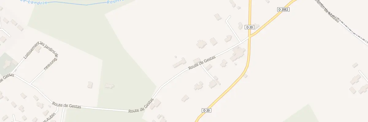 Plan du 40 Rte de Gestas à Cursan