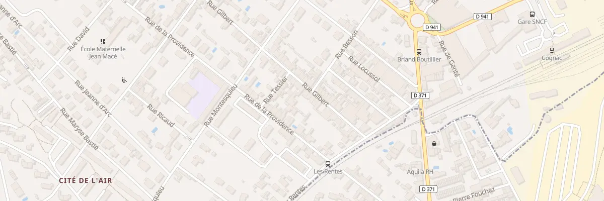 Plan du 82 Rue Gilbert à Cognac