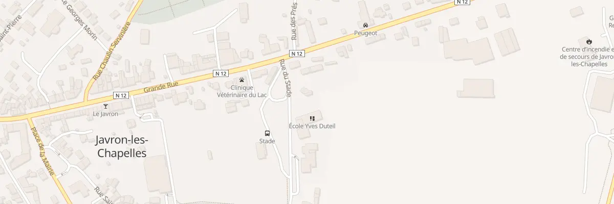 Plan du 16 Rue du Stade à Javron-les-Chapelles