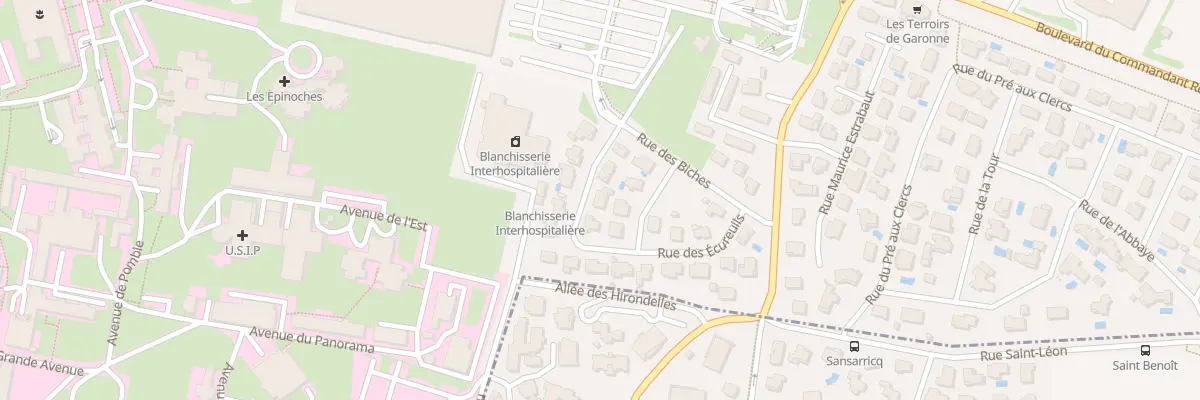 Plan du 14 Rue des Écureuils à Pau