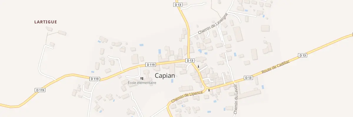 Plan du 16 Le Bourg à Capian