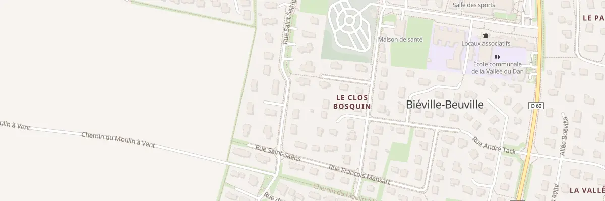 Plan du 13 Rue Saint-Saëns à Biéville-Beuville