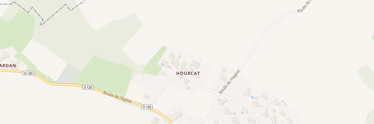 Plan du 6 Hourcat-Est à Cardan