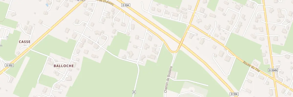 Plan du 135 Rte du Dufourc à Sarbazan