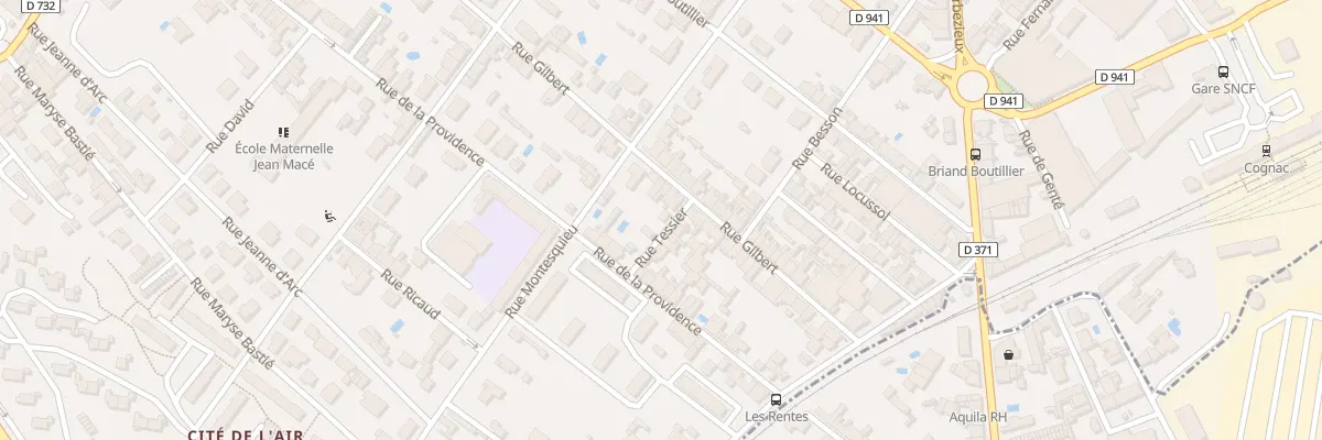 Plan du 70 Rue Gilbert à Cognac