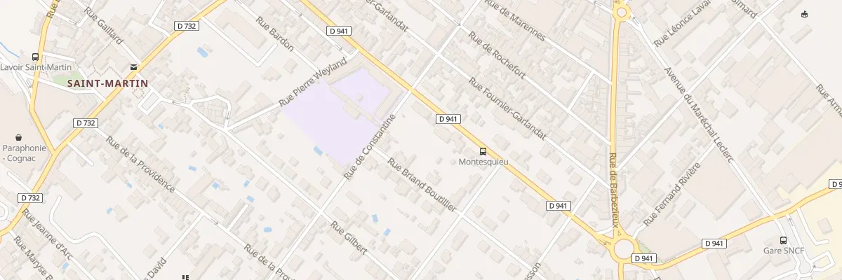 Plan du 126 Bd Oscar Planat à Cognac