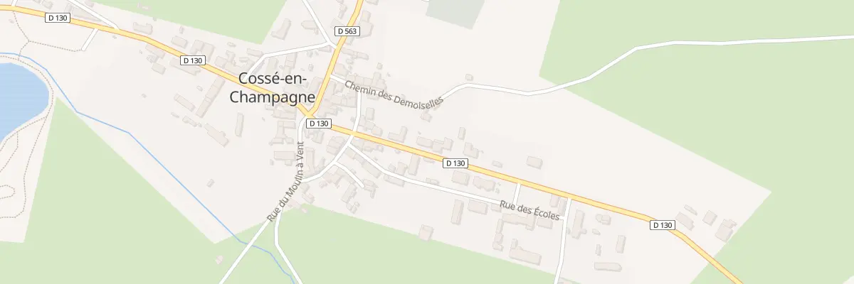Plan du 13 Rue des Fours à Chaux à Cossé-en-Champagne