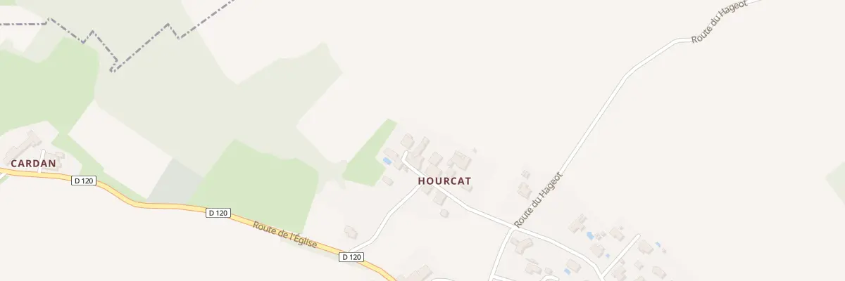 Plan du 73 Hourcat-Est à Cardan
