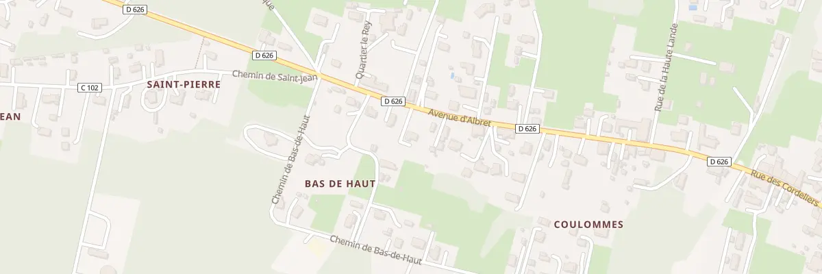 Plan du 303 Av d’Albret à Roquefort