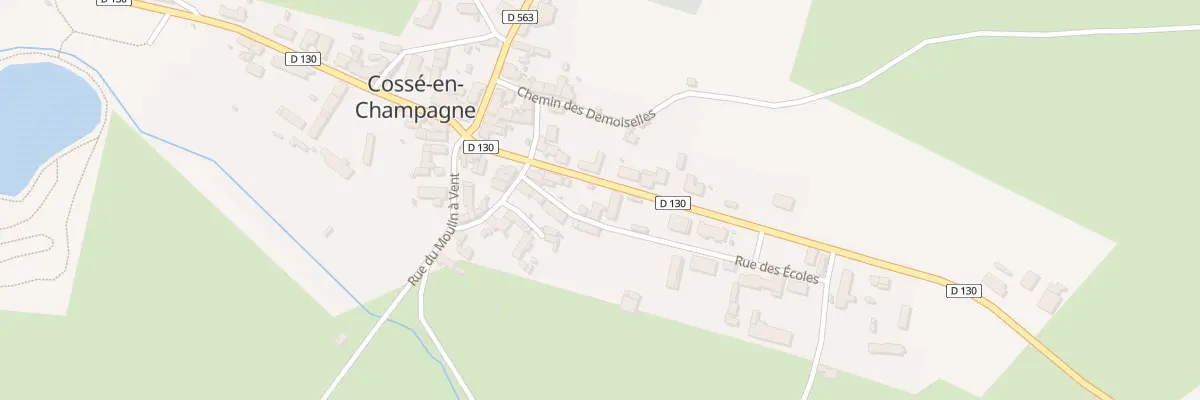 Plan du 3 Rue des Écoles à Cossé-en-Champagne