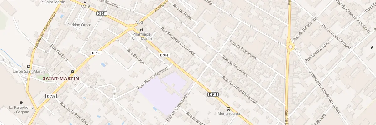 Plan du 38 Rue Fournier Garlandat à Cognac