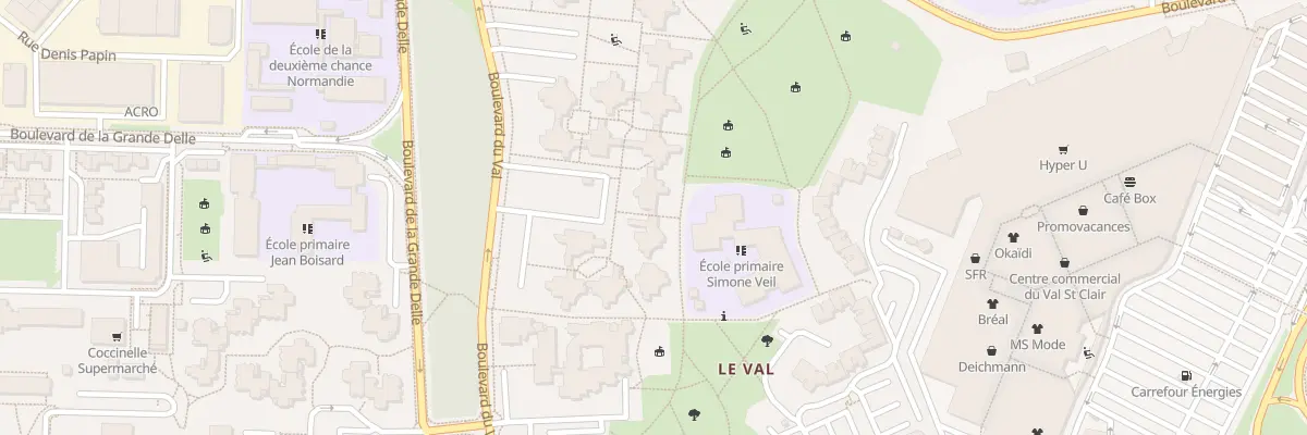 Plan du 604 Bd du Val à Hérouville-Saint-Clair