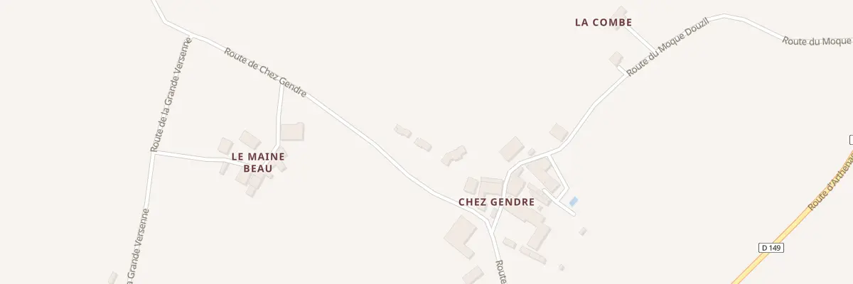 Plan du 8 Rte de Chez Gendre à Allas-Champagne