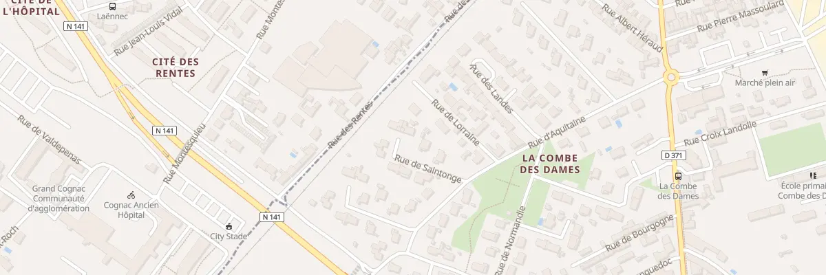 Plan du 5223 Rue de Saintonge à Châteaubernard