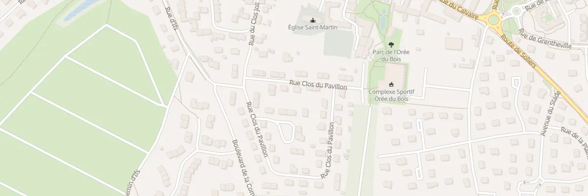 Plan du 10 Rue Clos du Pavillon à Cormelles-le-Royal