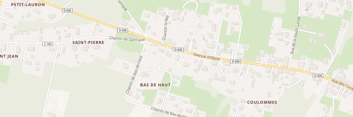 Plan du 329 Av d’Albret à Roquefort