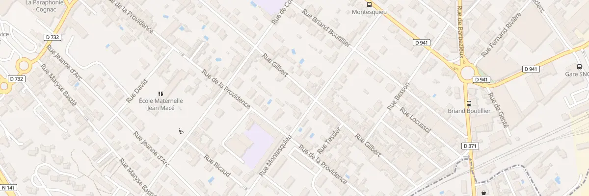 Plan du 52 Rue Gilbert à Cognac