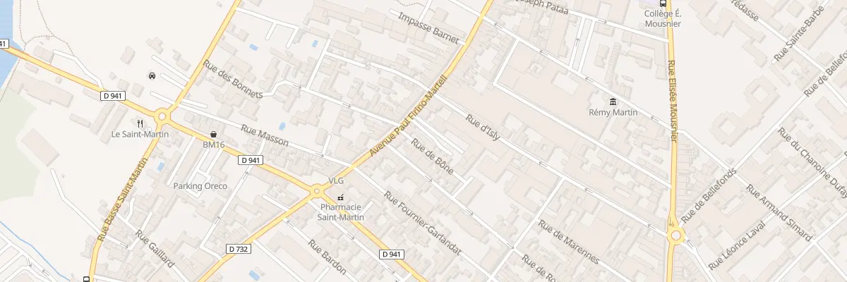 Plan du 3 Rue de Bône à Cognac