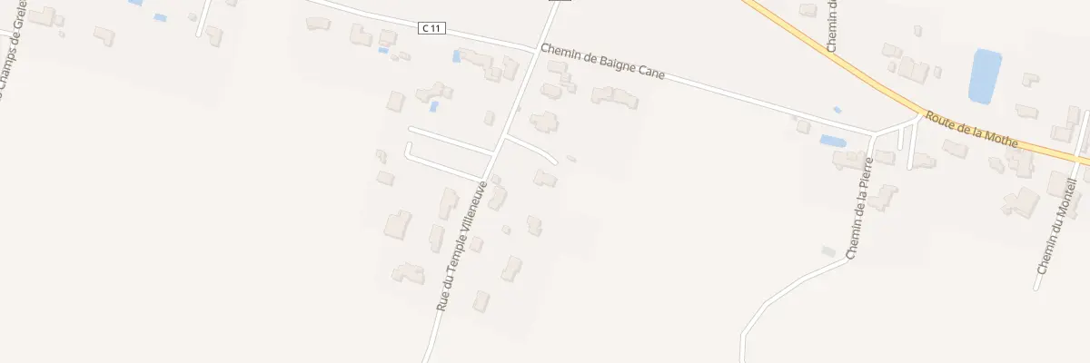 Plan du 23 Rue du Temple Villeneuve à La Crèche
