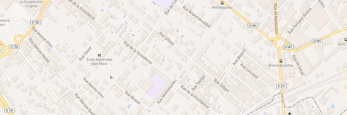 Plan du 50 Rue Gilbert à Cognac