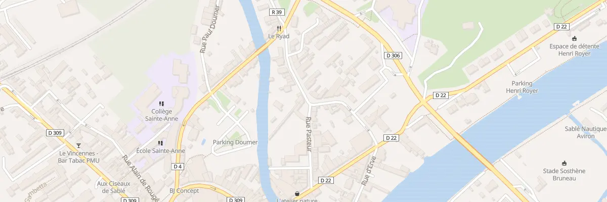 Plan du 21 Rue Pasteur à Sablé-sur-Sarthe