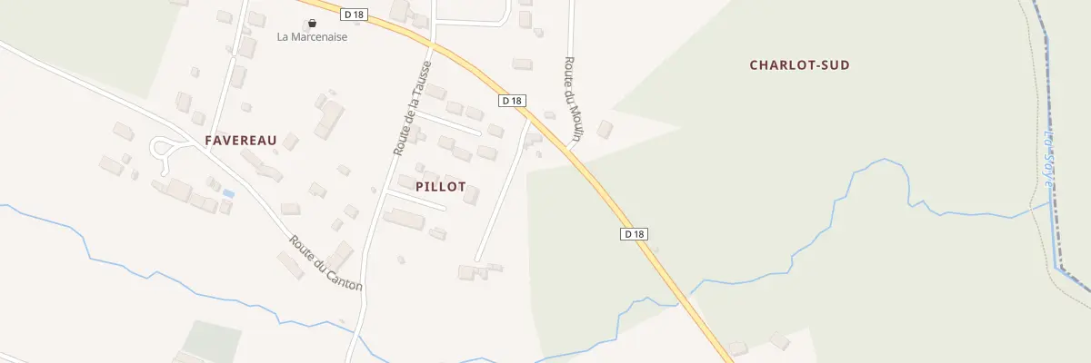 Plan du 92 Pillot à Marcenais