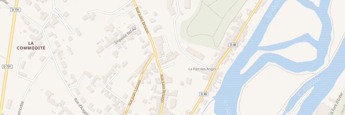 Plan du 118 Rue Jules Brisson à Cognac