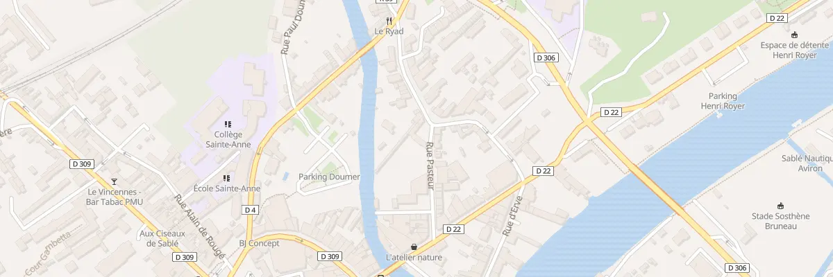 Plan du 23 Rue Pasteur à Sablé-sur-Sarthe