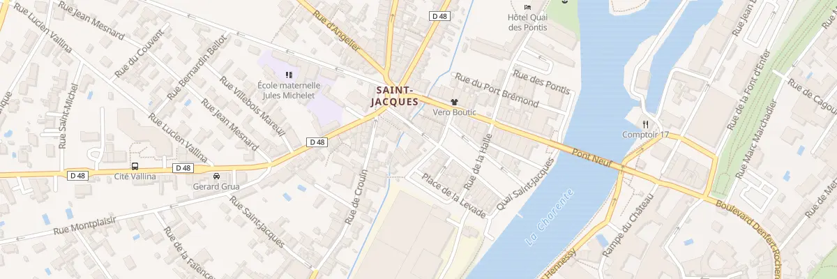 Plan du 18 Rue du Vieux Pont à Cognac