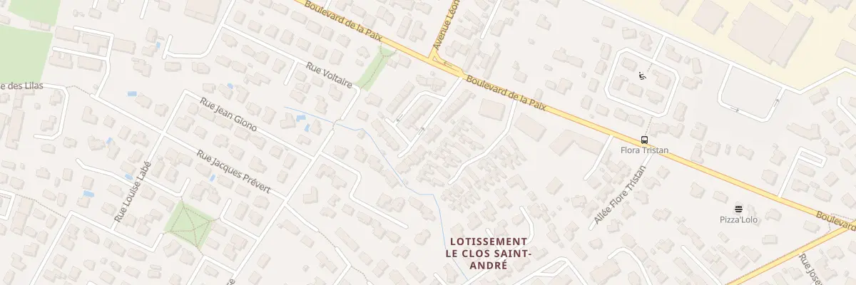 Plan du 10 Rue des Genêts à Pau
