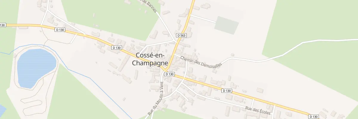 Plan du 2 Che des Demoiselles à Cossé-en-Champagne