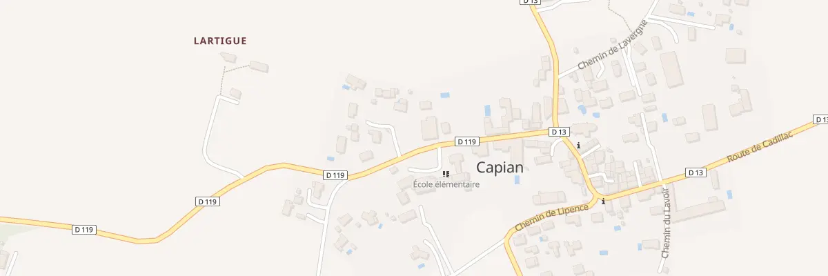 Plan du 19B Rte de Langoiran à Capian