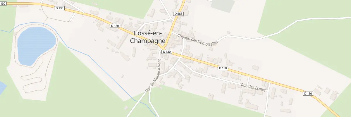 Plan du 8 Rue des Fours à Chaux à Cossé-en-Champagne