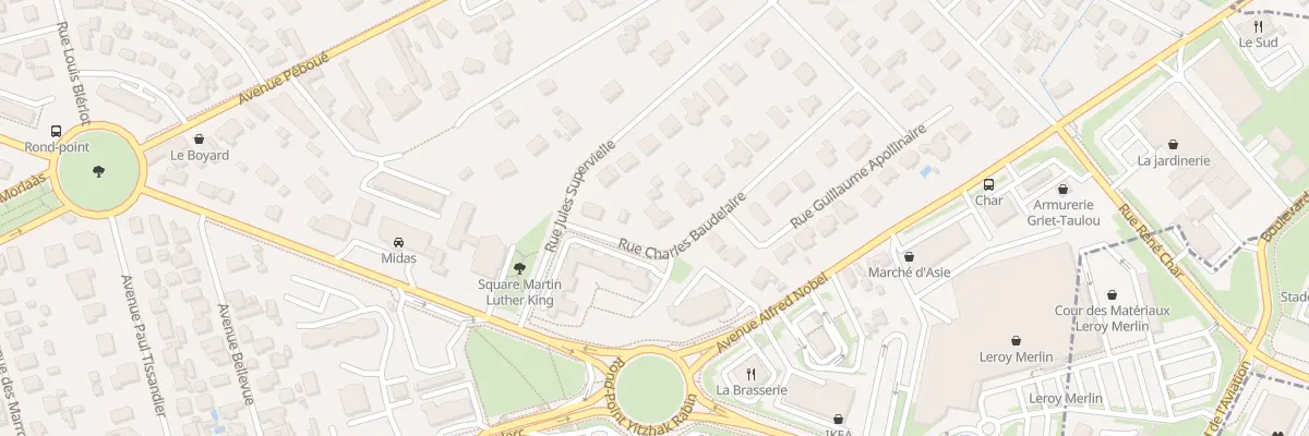 Plan du 3 Rue Charles Baudelaire à Pau