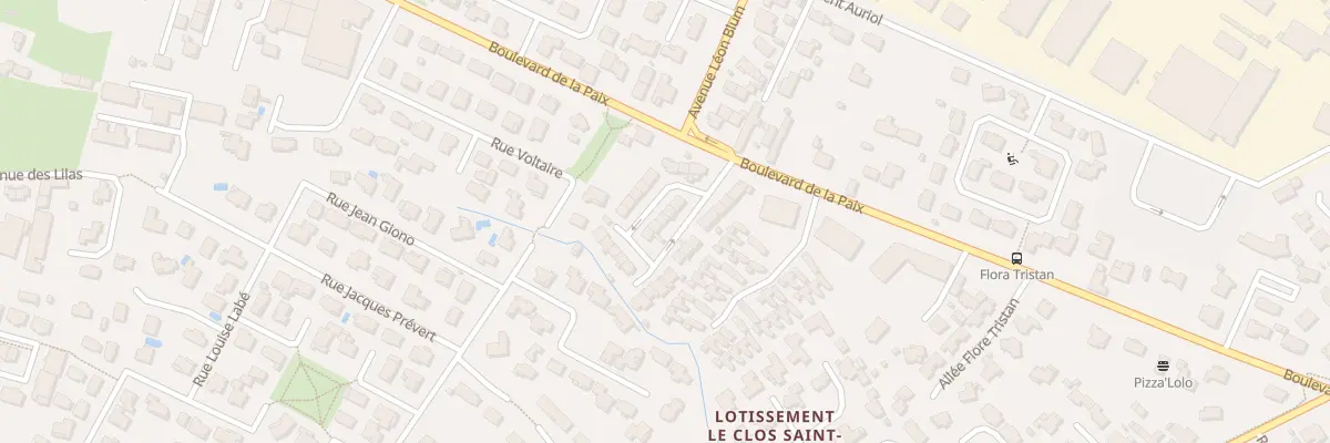 Plan du 30 Rue des Genêts à Pau
