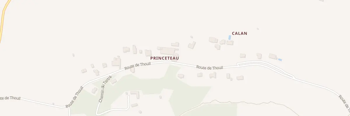 Plan du 383 Princeteau à Villegouge