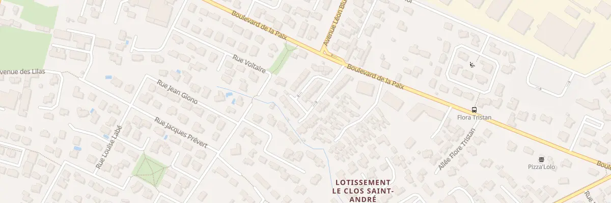 Plan du 26 Rue des Genêts à Pau