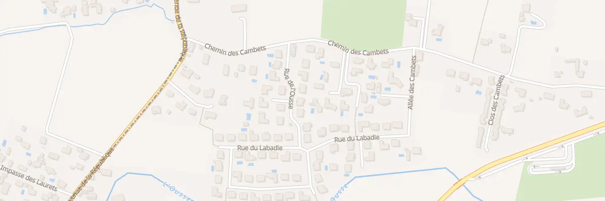 Plan du 5 Rue de l’Ousse à Bizanos
